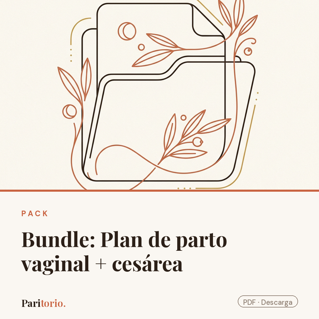Plan de parto editable (vaginal + cesárea)
